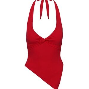 Princess Poly red halter